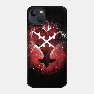 Kingdom Hearts Merch Brushed Heartless Emblem Phone Case Official Kingdom Hearts Merch