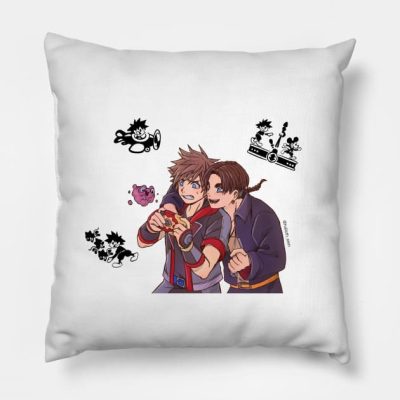 Sora And Jimbo Throw Pillow Official Kingdom Hearts Merch