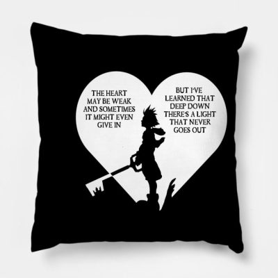 The Light Never Goes Out Throw Pillow Official Kingdom Hearts Merch