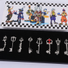 8 Pcs set Cartoon Game Kingdom Hearts Sora Keyblade Weapon Keychain Necklace Pendant Set Fans Collection 1 - Kingdom Hearts Merch