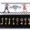 8 Pcs set Cartoon Game Kingdom Hearts Sora Keyblade Weapon Keychain Necklace Pendant Set Fans Collection - Kingdom Hearts Merch