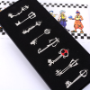 8 Pcs set Cartoon Game Kingdom Hearts Sora Keyblade Weapon Keychain Necklace Pendant Set Fans Collection 3 - Kingdom Hearts Merch