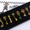 8 Pcs set Cartoon Game Kingdom Hearts Sora Keyblade Weapon Keychain Necklace Pendant Set Fans Collection 4 - Kingdom Hearts Merch