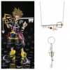 Game Kingdom Hearts Key Keychains Sora Crown Roxas Keyblade Paopu Fruit Weapon Pendants Key Chain For - Kingdom Hearts Merch