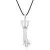 Hot Game Jewelry Kingdom Hearts Sora Key Keyblade Crown Heart Choker Necklace Handmade Costume Key Charm 3 - Kingdom Hearts Merch
