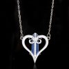 Hot Game Jewelry Kingdom Hearts Sora Key Keyblade Crown Heart Choker Necklace Handmade Costume Key Charm 4 - Kingdom Hearts Merch