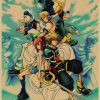Kingdom Hearts Cartoon Design Posters and Prints Wall art Decorative Painting For Living Room Home Decor 1 - Kingdom Hearts Merch
