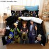 Kingdom Hearts Game 3D Bedding Set Duvet Cover Pillowcases Comforter Linen Quilt Cover Room Decor Gift 4 - Kingdom Hearts Merch