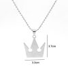 Kingdom Hearts METAL Sora Crown Necklace Pendant statement necklace stainless steel kings crown pendant necklace for 1 - Kingdom Hearts Merch