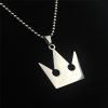 Kingdom Hearts METAL Sora Crown Necklace Pendant statement necklace stainless steel kings crown pendant necklace for - Kingdom Hearts Merch