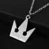Kingdom Hearts Silver Plated Royal Crown Pendant Necklace Cheap Wholesale Fashion Sora Chain Necklace For Women 4 - Kingdom Hearts Merch