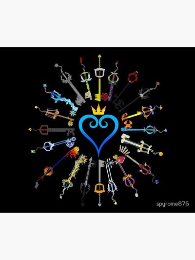 Kingdom Hearts Merch Keyblades Tapestry Official Kingdom Hearts Merch