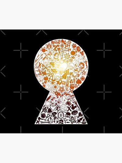 Kingdom Hearts Merch - Keyhole (Orange) Tapestry Official Kingdom Hearts Merch