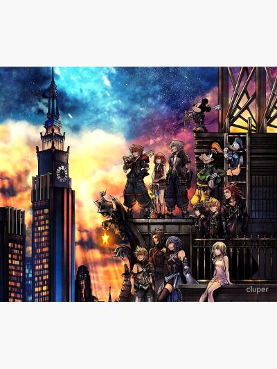 Kingdom Hearts Merch 3 Cover Tapestry Official Kingdom Hearts Merch