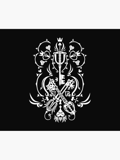 Kingdom Hearts Merch - Black Classic Tapestry Official Kingdom Hearts Merch