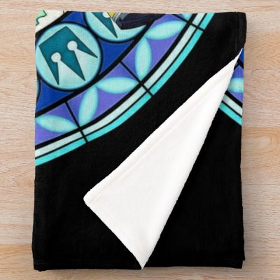 Kingdom Hearts Merch® - Sora'S Dive To The Heart Stained Glass Throw Blanket Official Kingdom Hearts Merch