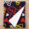 Kingdom Hearts Merch Crayon Style Pattern - Bright Throw Blanket Official Kingdom Hearts Merch