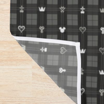 Kingdom Hearts Merch Iii - Flannel Pattern (Black) Shower Curtain Official Kingdom Hearts Merch