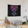 Kingdom Hearts Merch - Cosmic Bisexual Pride Heartless Symbol Tapestry Official Kingdom Hearts Merch