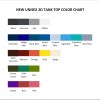 tank top color chart - Kingdom Hearts Merch