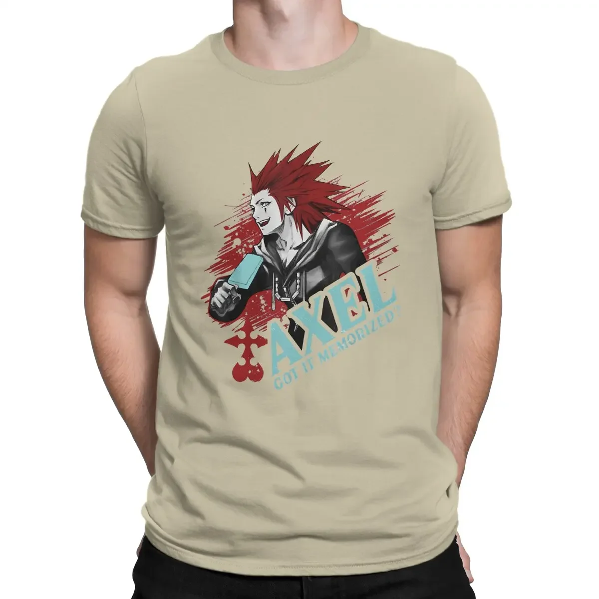 kf S3342544c0c064e5e95d37a8ac388681ee Kingdom Hearts Riku Game Newest TShirt for Men Axel Got It Memorized Classic Round Neck Pure - Kingdom Hearts Merch