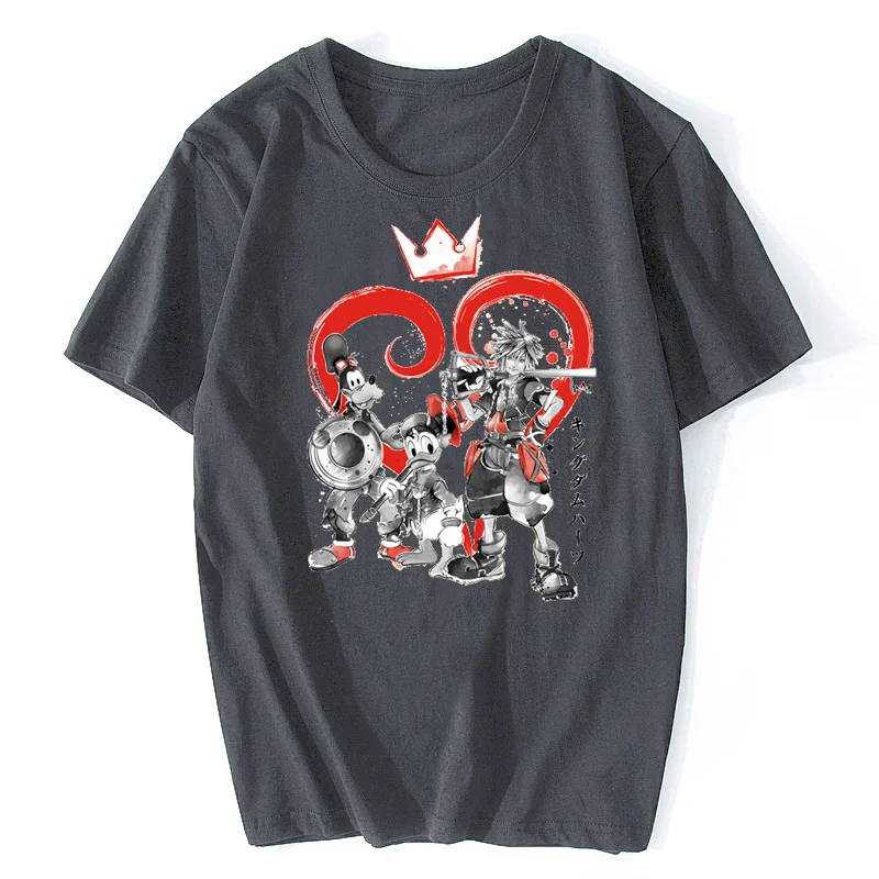 kf S9ad5ed9b54b24e48969c71982d7afe21K Kingdom Hearts Sora Funny T Shirt Men Summer New Short Sleeve Casual Cool T shirt Cotton - Kingdom Hearts Merch